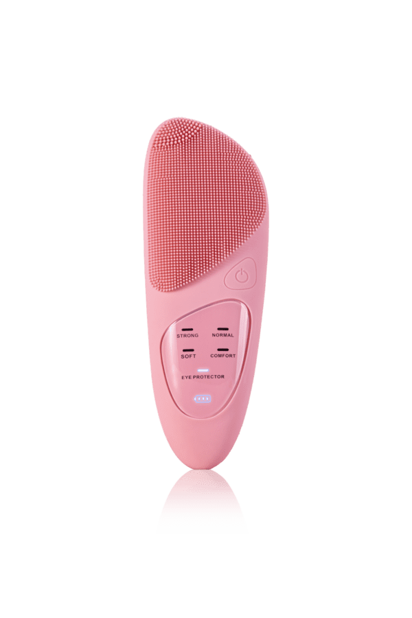 Brosse nettoyante électrique en silicone pour le visage Rose Brosse nettoyante électrique en silicone pour le visage Rose