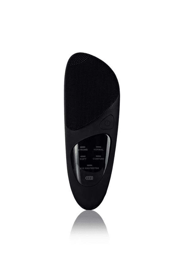 Brosse nettoyante électrique en silicone pour le visage Noire Brosse nettoyante électrique en silicone pour le visage Noire