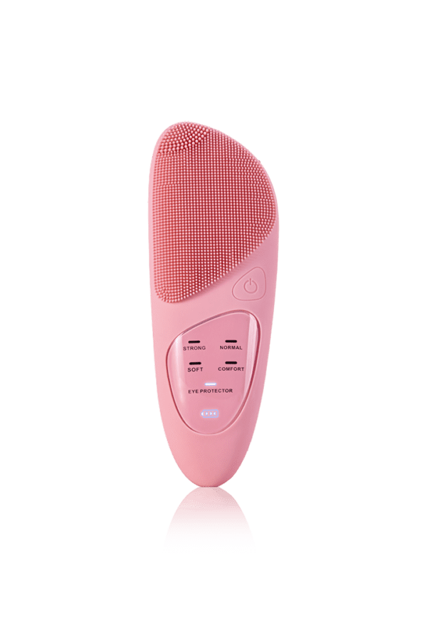 Brosse nettoyante électrique en silicone pour le visage Rose Brosse nettoyante électrique en silicone pour le visage Rose